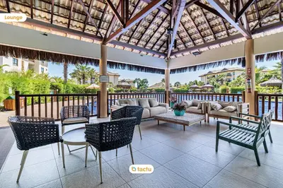 Uma varanda ou terraço em Apto com linda varanda no VG Sun Cumbuco por Tactu