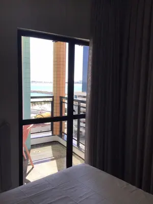 Uma cama ou camas num quarto em Flat avenida abolição 2323 apto 1404