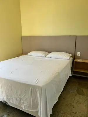 Uma cama ou camas num quarto em Flat avenida abolição 2323 apto 1404