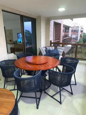 Uma área de estar em Wai Wai Cumbuco apto 307, Bloco F, Nascente