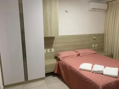 Uma cama ou camas num quarto em Wai Wai Cumbuco apto 307, Bloco F, Nascente