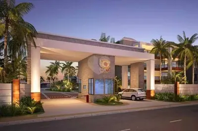O edifício onde o apartamento está situado