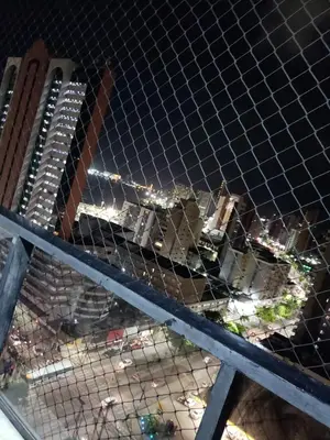 Uma vista geral de Fortaleza ou a vista da cidade a partir do apartamento