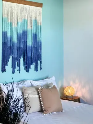 Uma cama ou camas num quarto em Casa Boa onda - Icaraizinho