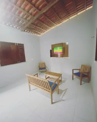 Uma área de estar em Casa Mar é Vida