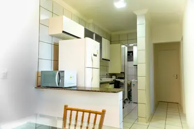 A cozinha ou kitchenette de Apto Beira Mar 1802 - Praia Futuro