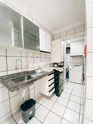 A cozinha ou kitchenette de Apto Beira Mar 1802 - Praia Futuro
