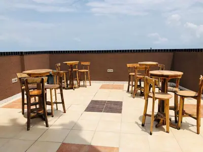 Uma varanda ou terraço em Vista espetacular da Praia de Iracema - Ap. 1405
