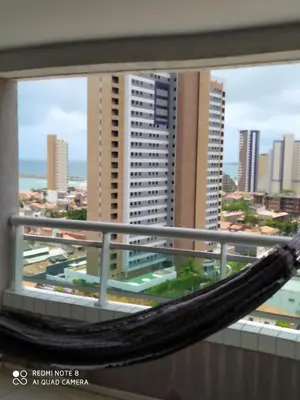 Uma vista geral de Fortaleza ou a vista da cidade a partir do apartamento