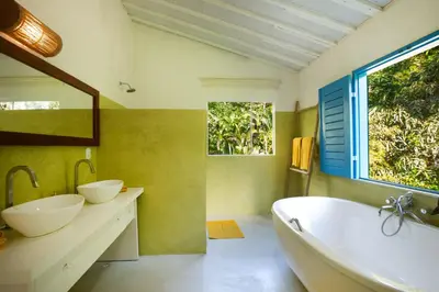 Uma casa de banho em Casa Ryokan