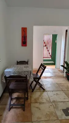 Uma área de estar em Pousada Preguiça