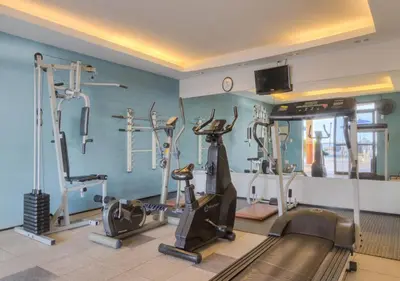 O centro de fitness e/ou as comodidades de fitness de IATE PLAZA - Calçadão - Frente Mar 205