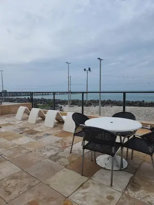 Uma vista do mar geral ou uma vista do mar a partir da casa de férias