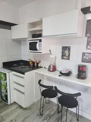 A cozinha ou kitchenette de Tabajara flats