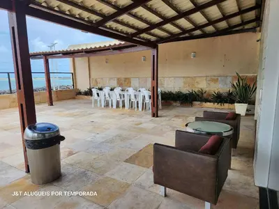 Uma varanda ou terraço em Tabajara flats