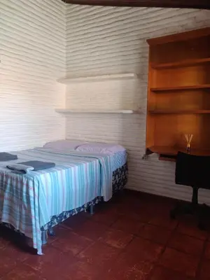 Uma cama ou camas num quarto em Casa no Porto das Dunas Com Vista pro mar