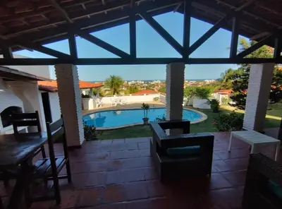 A piscina em ou perto de Casa no Porto das Dunas Com Vista pro mar