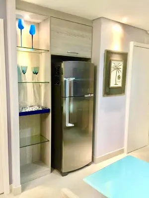 A cozinha ou kitchenette de Landscape Beira Mar Deluxe Vista Mar