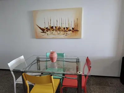 A planta de Flat Vista sensacional 4 pessoas