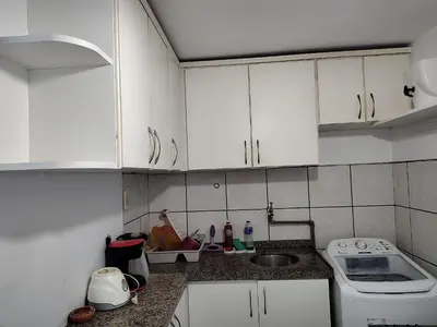 A cozinha ou kitchenette de Flat Vista sensacional 4 pessoas