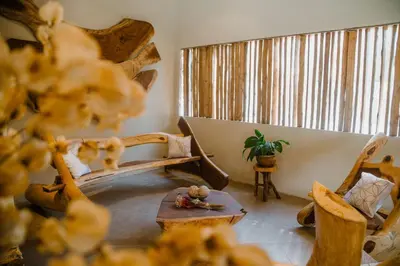 Uma área de estar em Velho Chico