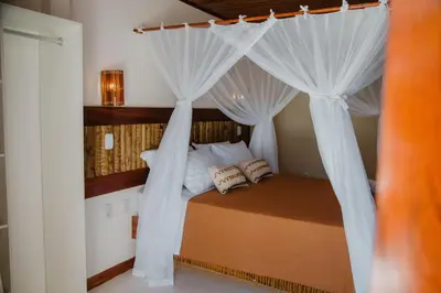 Uma cama ou camas num quarto em Velho Chico