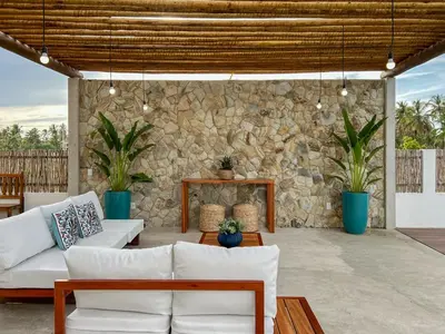 Uma área de estar em Let Village