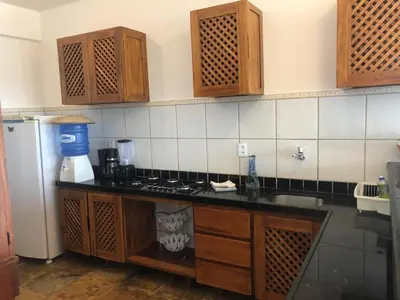 A cozinha ou kitchenette de Penthouse Apartment Cumbuco - Tee's Beach Palace