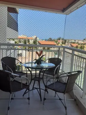 Uma varanda ou terraço em Porto das Dunas Solarium Residence