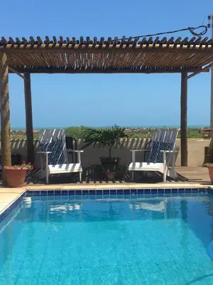 A piscina em ou perto de Sua casinha de kitesurf em Icapui e Tibau