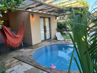 A piscina em ou perto de Chalés Refúgio Fortim