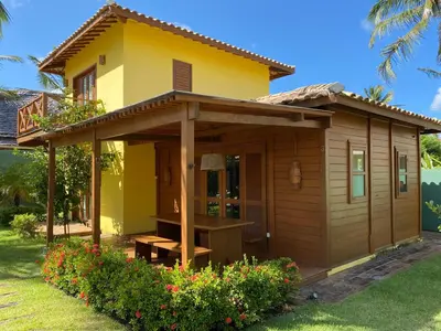 O edifício onde a casa de férias está situado