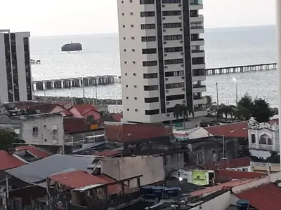A planta de apartamento na praia de Iracema com vista mar