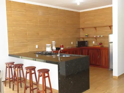 A cozinha ou kitchenette de Casa Mar e Dunas