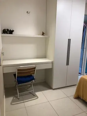 A planta de Apto de luxo no Golfville Ideal para família e home office Prox do Beach Park