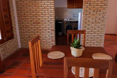 A cozinha ou kitchenette de Apartamentos da Jangada