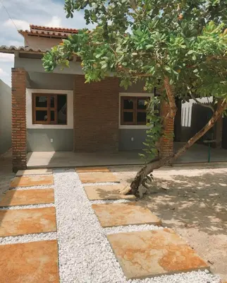 O edifício onde a casa de férias está situado