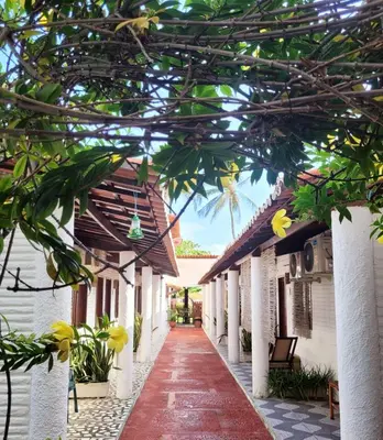 O edifício onde a casa de hóspedes está situado
