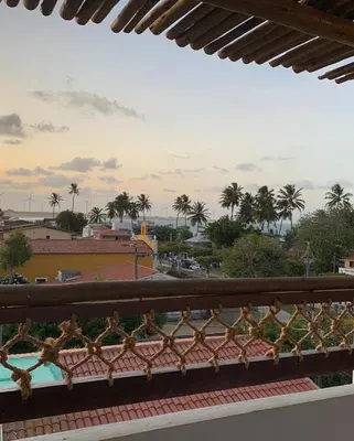 Uma varanda ou terraço em Milos Hotel Icaraizinho