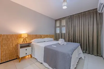 Uma cama ou camas num quarto em Casa na Praia Porto das Dunas - Próximo ao Beach Park by Carpediem