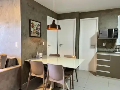 A cozinha ou kitchenette de Apartamento prox a Beira Mar