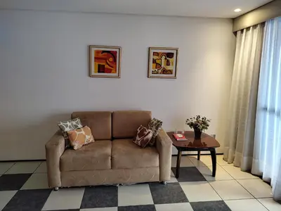 Uma área de estar em Flat 1211 Luxo Beira Mar Fortaleza