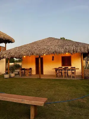 O edifício onde a casa de férias está situado