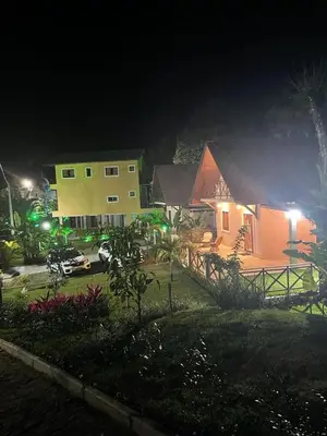 O edifício onde a casa de férias está situado