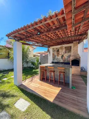O edifício onde a casa de férias está situado