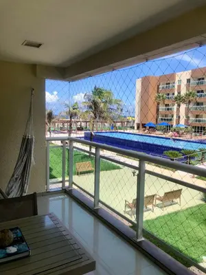 Uma varanda ou terraço em Apartamento Na Praia - VG FUn residence