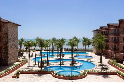 A piscina em ou perto de [KaririBeach319] Incrível Flat 2qts à beira-mar