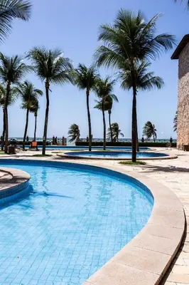 A piscina em ou perto de [KaririBeach319] Incrível Flat 2qts à beira-mar