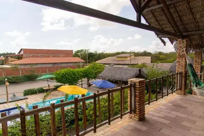 Uma varanda ou terraço em Pousada Nascer da Lua