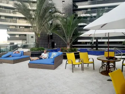 Uma área de estar em Landscape Beira Mar Fortaleza
